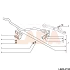 2108 Samara első stabilizátorrúd bilincs csavar önzáró anya M8