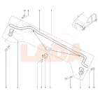 Kalina - Granta első stabilizátorrúd bilincs csavar önzáró anya M8
