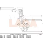 Kalina 2 - Granta első toronycsapágy gumiágy csavar önzáró anya M8