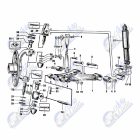 Trabant 601 első csonkállvány alsó függőcsapszeg garnitúra