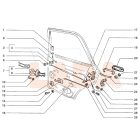 2101 Lada ajtózárszerkezet rögzítő csavar