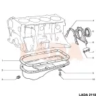 2108 Samara olajteknő felfogató csavar