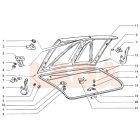 2101 Lada csomagtértető zárszerkezet ellenrész rögzítő csavar a hátfalra M6