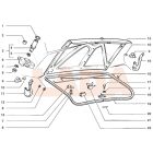 2101 Lada csomagtértető zárszerkezet ellenrész rögzítő csavar a hátfalra M6