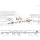 2101 Lada bordástengely csapágy leszorító lemez kúpos külső fogazású alátét M8