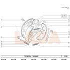 2121 Niva fékkulcs rögzítő csap alátét vastag