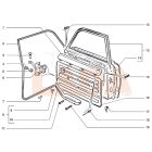 2101 Lada ajtóbehúzó csavar rövid M6