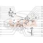  2101 Lada fékcső biztosító lemez csavar rugós alátéttel