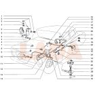  2101 Lada fékcső biztosító lemez csavar rugós alátéttel