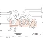  2121 Niva féktárcsa porvédő lemez csavar rugós alátéttel kicsi rövid