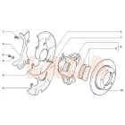  2121 Niva féktárcsa porvédő lemez csavar rugós alátéttel kicsi rövid