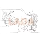 2108 Samara féktárcsa porvédő lemez csavar rugós alátéttel