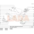 2121 Niva irányjelző relé és relé sín felfogató peremes anya