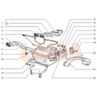 2101 Lada fűtéscső átvezető gumitömés felfogató önmetsző csavar 