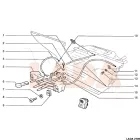 2101 Lada fűtésbowden leszorító lemez rögzítő önmetsző csavar 
