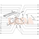 2121 Niva műanyag csomagtérborítás leszorító önmetsző csavar