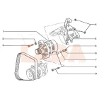2110 Lada generátor rögzítő felső rövid csavar M8