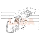 2110 Lada generátor rögzítő felső rövid csavar M8