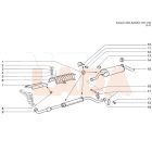 Kalina - Granta kipufogó tűzkarika bilincs csavar M8