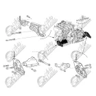 Kalina - Granta hátsó aluminium öntvény motortartó bak Avtovaz