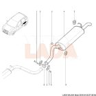 Lada Granta - Kalina 1 - 2 kipufogó bilincs tűzkarikával