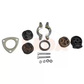    Lada Granta - Kalina 1 - 2 középső és hátsó kipufogó tartó gumibak garnitúra bilinccsel, tűzkarikával és tömítéssel