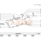  Lada Granta - Kalina 1 - 2 középső és hátsó kipufogó tartó gumibak garnitúra bilinccsel, tűzkarikával és tömítéssel
