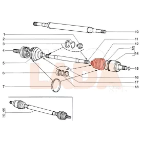 Kalina 1 első féltengely belső gumiharang