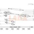 Kalina - Granta külső féltengelycsukló ABS -es Utángyártott
