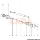 Kalina - Granta külső féltengelycsukló ABS -es Utángyártott