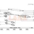 Kalina - Granta külső féltengelycsukló ABS -es Fenox