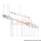 Kalina - Granta külső féltengelycsukló ABS -es Fenox