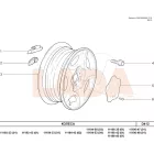 Kalina 1 felnikupak nagy szürke