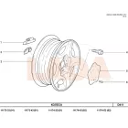 Kalina 1 felnikupak nagy szürke
