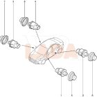 Niva - Kalina 2 - Granta - Vesta ajtónyitás kapcsoló gumiburkolat