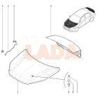 Niva - Kalina 2 - Granta - Vesta ajtónyitás kapcsoló gumiburkolat