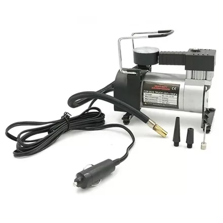 Szivargyújtós fémházas elektromos kompresszor 12V 10AMP 965kPA 150 PSI