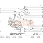 2101 Lada hűtőradiátor oldalsó fül rögzítő gumiágy