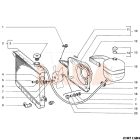 2101 Lada hűtőradiátor oldalsó fül rögzítő gumiágy fém persely