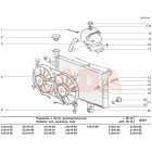 2101 Lada hűtőradiátor oldalsó fül rögzítő gumiágy fém persely