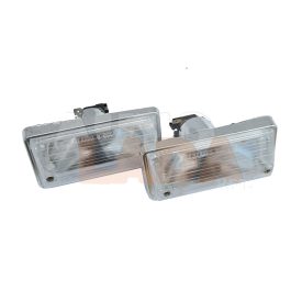   2101 Lada első irányjelző fehér kúpos búrával krómozott műanyag párban orosz