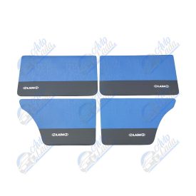   2101 Lada univerzális műbőr ajtókárpit garnitúra kék-fekete