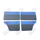 2101 Lada univerzális műbőr ajtókárpit garnitúra kék-fekete