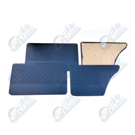   2101 Lada univerzális fekete műbőr ajtókárpit garnitúra mintás