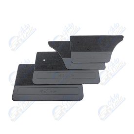   2101 Lada univerzális fekete szövetes műbőr ajtókárpit garnitúra mintás