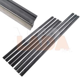   2101 Lada ajtóüveg melletti vízlehúzó tömítő bársonyosgumis léc garnitúra króm díszcsíkba