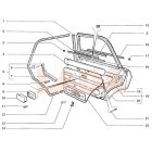 2101 Lada ajtóüveg melletti vízlehúzó króm díszléc garnitúra Avtovaz