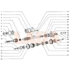 2101 Lada sebességváltó bordástengely véganya garnitúra