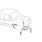 Lada önmetsző csavar peremes műanyag karimatartó betét patent