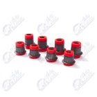 2101 Lada poliuretán trapéz szilent garnitúra (alsó+felső) piros CS20